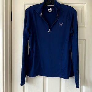 Puma Quarter-zip Athletic top with thumb holes